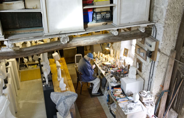 Atelier vue d'en haut